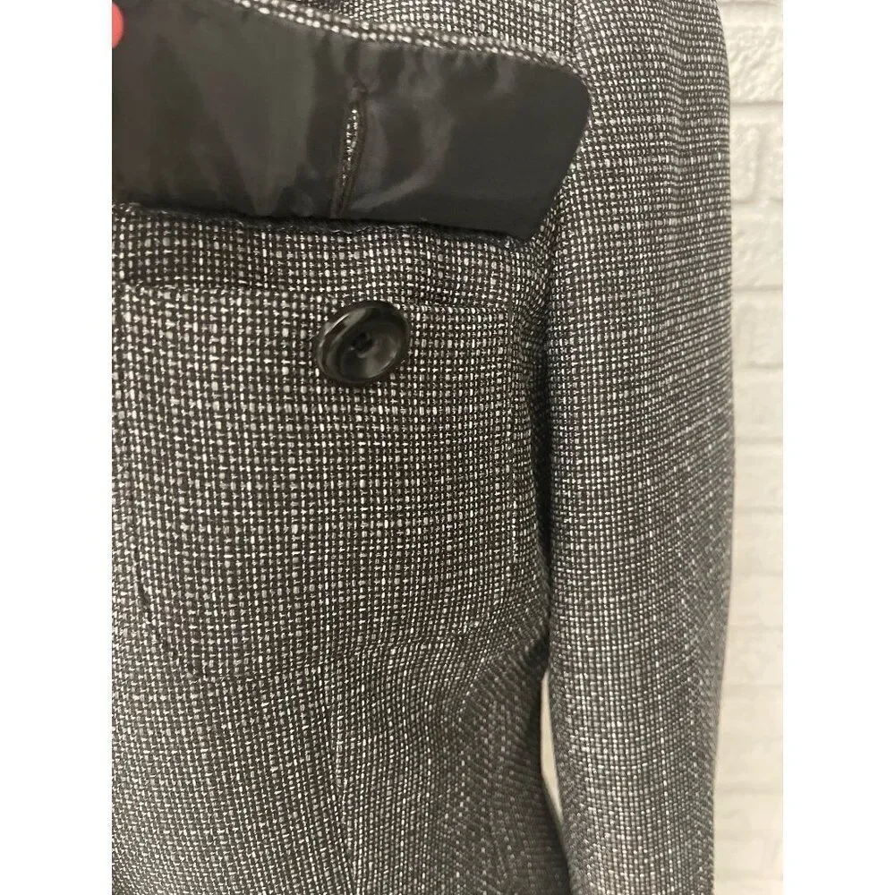 Le Suit Petite Women Gray Professional 2 Pcs Skirt Suit Set Size 6P